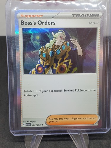2023 Pokemon Paldea Evolved Boss's Orders Ghetsis Holo 172/193