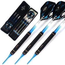 CUESOUL Soft Tip Darts Set Plastic with Dart Case