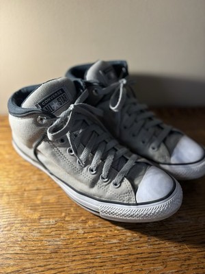 Converse All Star 165347C Men's gray High Top padded sneaker, Size 8