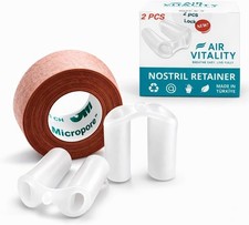 2PCS Silicone Nostril Retainer for Rhinoplasty Recovery Sizes 6-7 Micropore Tape