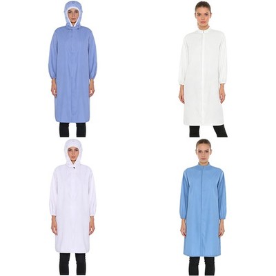 Women Coat Construction Jacket Protective Shirts Work Tops For Laboratory Afety