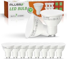 7W GU10 LED Light Bulbs, 560lm Cool White 6000K, Equivalent to 70W Halogen Bulb