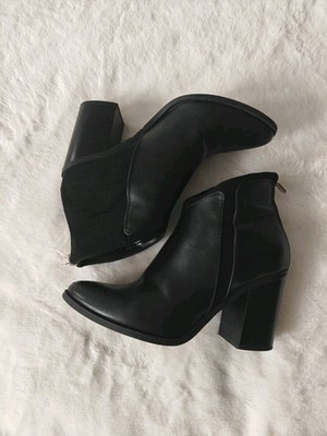Call It Spring Women's Ankle Boots Heeled Bootie Pointed Toe Block Heel Zip 6.5