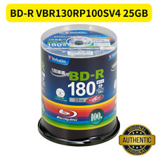Verbatim Blank Blu-ray BD-R VBR130RP100SV4 25GB 1-6x Brand New Ship from Japan