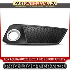 Front Right RH Lower Fog Light Cover Bezel for Acura RDX 2013-2015 Primed Black