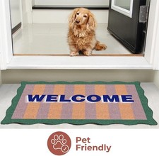 Door Mat 16 x 28 Welcome Outdoor Indoor Heavy Duty Doormat for Entrance Floor