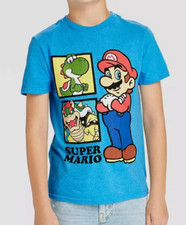 NEW Nintendo Boy's Super Mario Short Sleeve Graphic T-Shirt Size Small