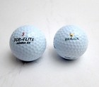 VINTAGE 2 ROLEX GOLD CROWN MAGNA EX TOP FLITE #3 GOLF BALLS OVERSIZED NEVER USED — photo 1