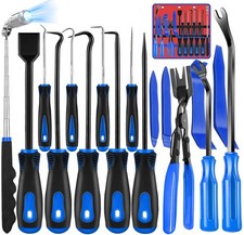 17 Pcs Hook and Pick Set Auto Trim Removal Tool Kit,Clip Plier Remover Tool G...
