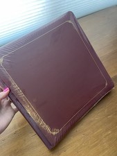 NEW Creative Memories Album 12"x12" Burgundy Foil Trim 15 Pages Old Style Sealed