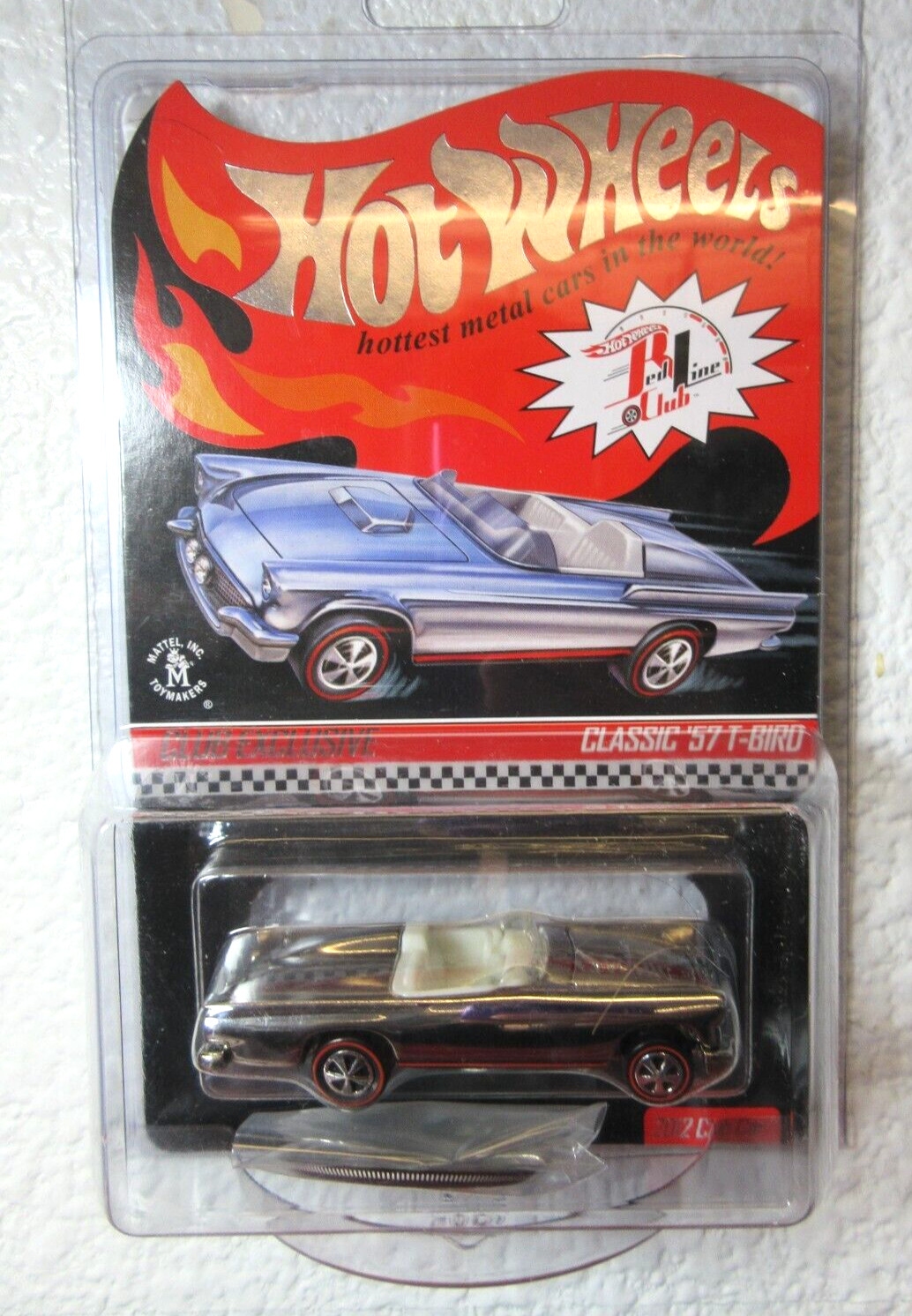 2012 RLC Red Line Club Hot Wheels CHROME CLASSIC '57 T-BIRD w