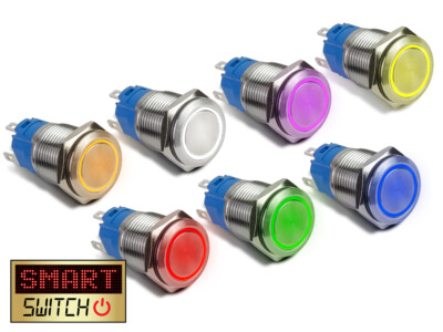 Angel Eye Drucktaster 19 Mm – LED Metallschalter  Produktbild-Vorschau 2