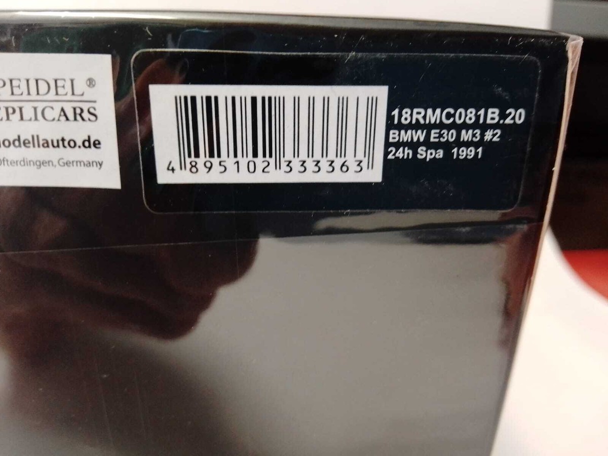 BMW M3 E30 #2 – Ixo Models 1/18 – Bastos 1991 – Martin – Collection