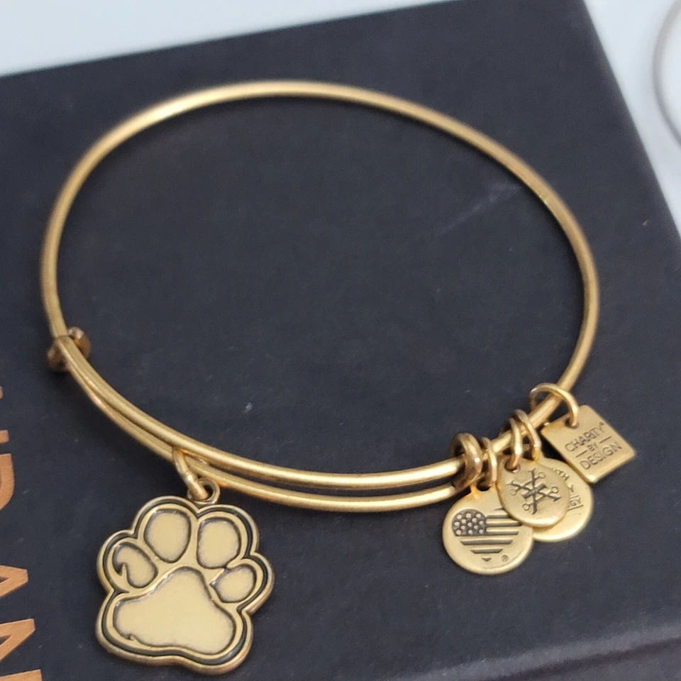 Alex And Ani Paw印花小饰品手链 — 第 2/4 张图片