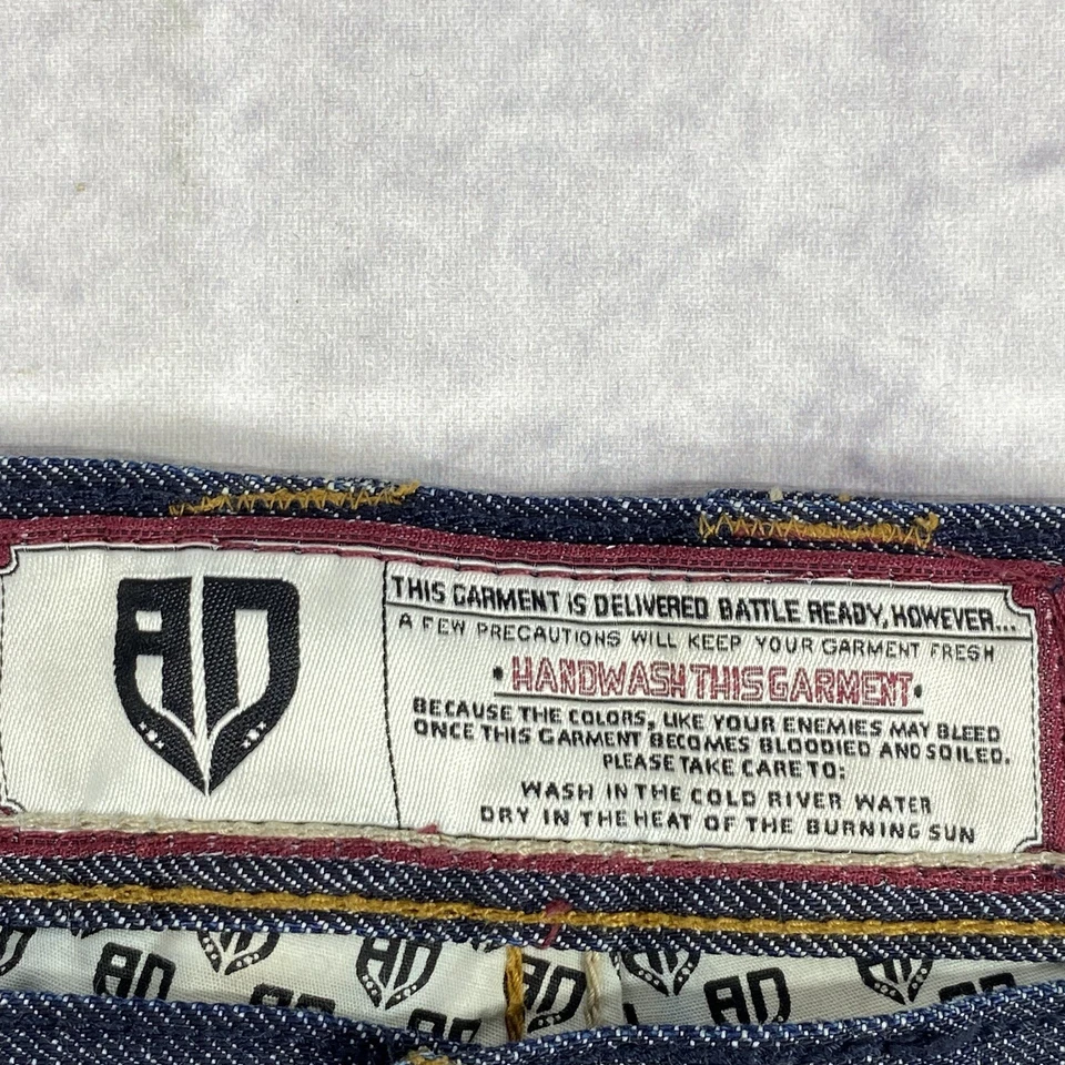 Jeans Artful Dodger Heist Of The Century Talla 42X33 Bolsillos Estrás Y2K Patín Foto 3 de 4