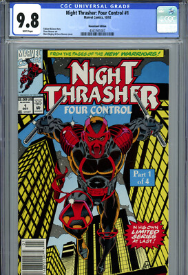 Night Thrasher: Four Control #1 (1992) Marvel CGC 9.8 White Newsstand Edition