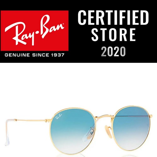 Gafas De sol RayBan RB3447 001/3F Gold Gradient Blue Nuevas - Imagen 2 de 4