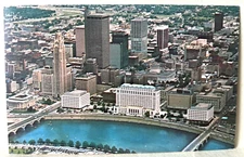 Columbus, Ohio The State Capitol Downtown Area, Gary Harman Photo Postcard - A3