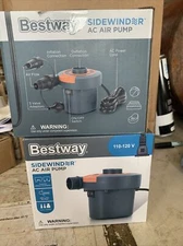 2 X Bestway sidewinder AC air pump 110-120V Inflation Deflation Camping Mattress