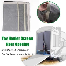 NIXFACE Upgrade Toy Hauler Screen Rear Opening For Ramp Doors Up to 90 Inch Tall