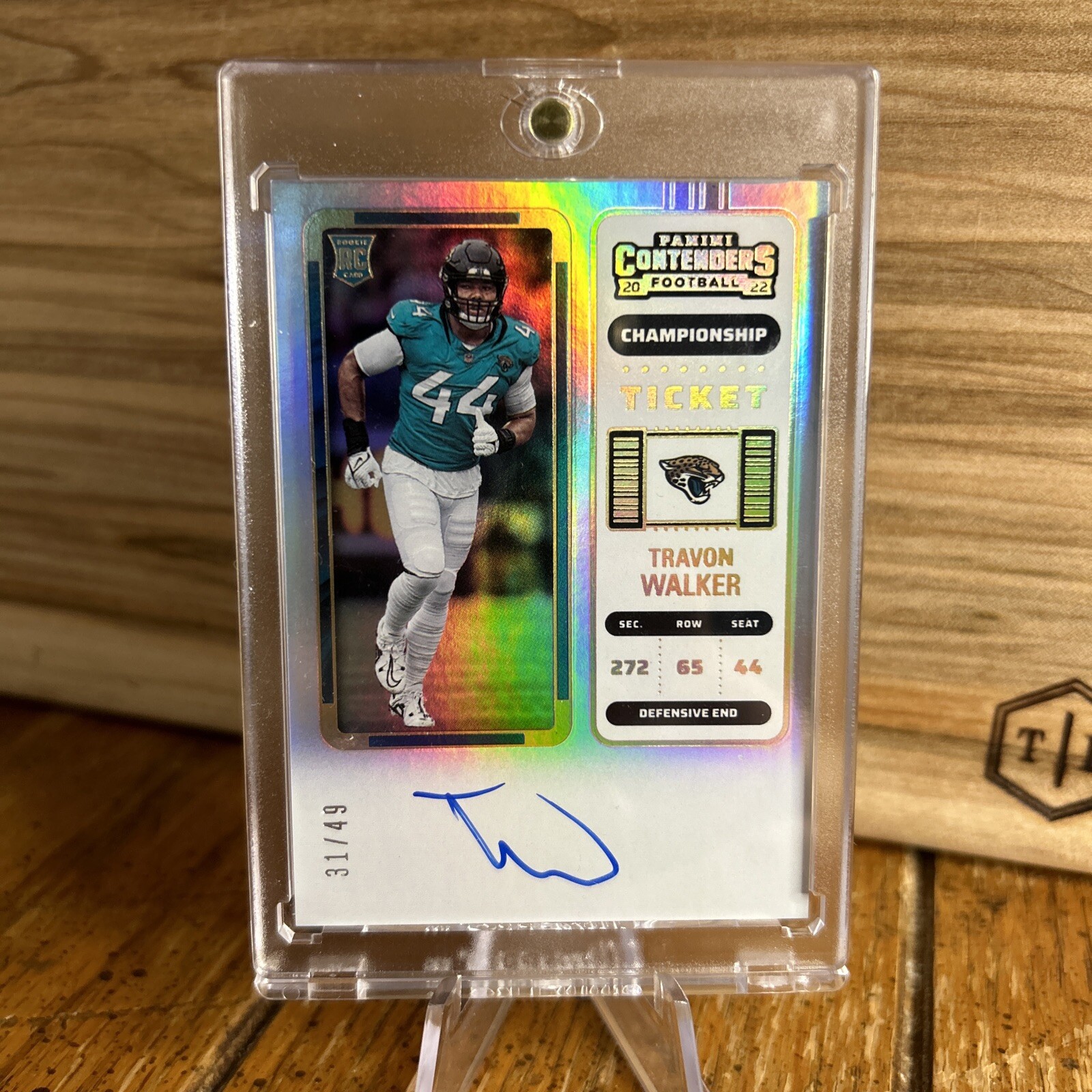 Travon Walker 2022 Contenders Rookie Ticket RPS Championship Ticket /49 Jags