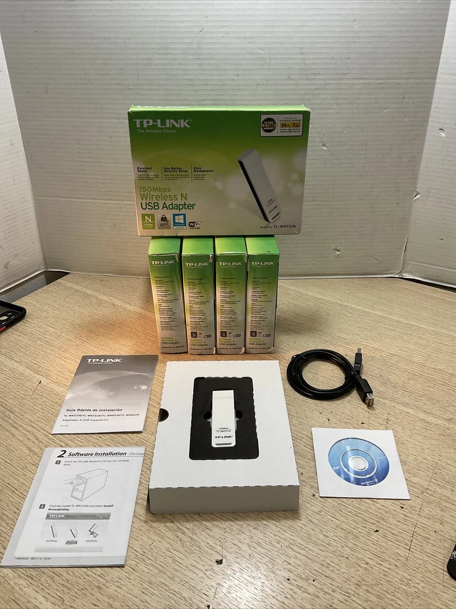 TP-Link TL-WN721N _150Mbps Wireless N Adapter/LOT OF 5 / GAR473 | EBay