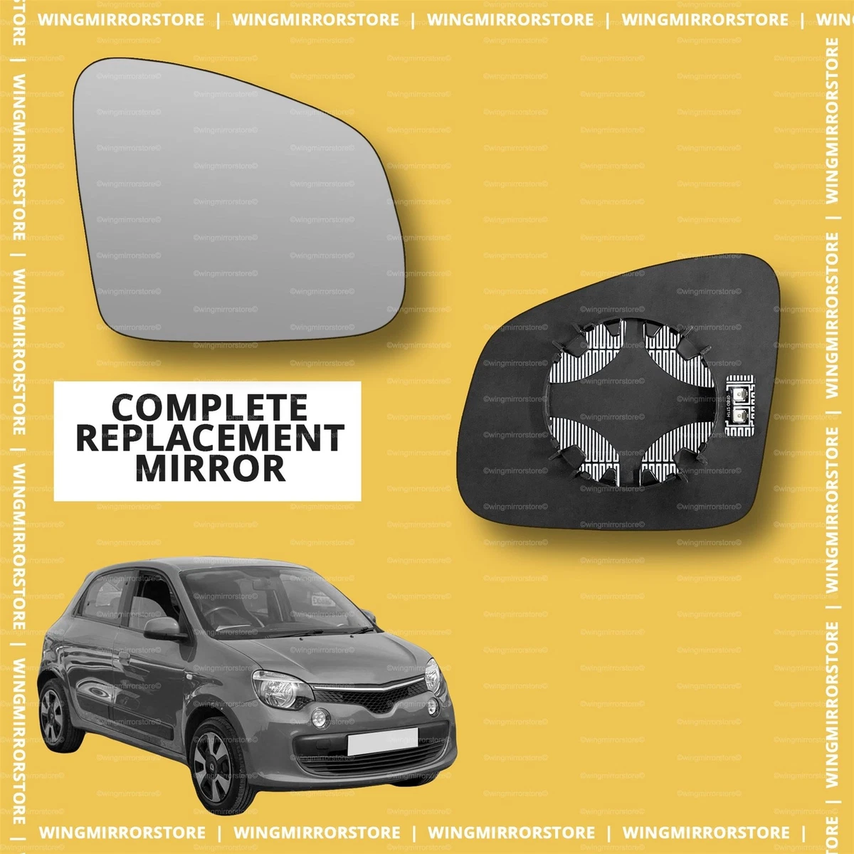 RHS Right side for Renault Twingo 2014 2021 heated wing door