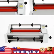 Hot Cold Roll Laminator Single + Dual Sided Digital Display Laminating Machine