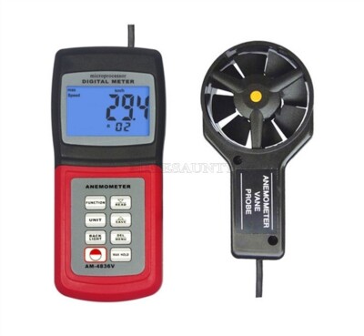 New Landtek AM4836V Digital Anemometer AM-4836V Air Flow Wind Speed Velocity tu