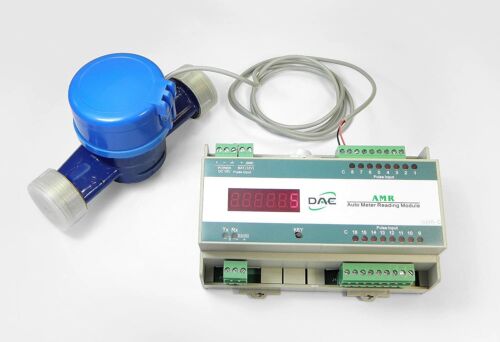DAE V-200P 2” Vertical Water Meter, Pulse Output, Measuring in Gallon +Couplings - Picture 6 of 6