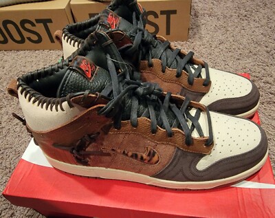 Bodega x Nike Dunk High 'Legend' - Size 15 - CZ8125 200, DS