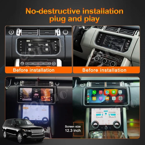 Android Car Radio and A/C Panel for Land Rover Range Rover Vogue L405 2013-2017 - Picture 3 of 14