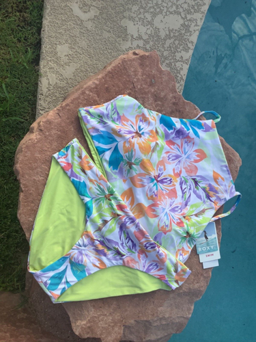 ROXY PT BEACH CLASSIC HIPSTER TROPICS BIKINI SWIMSUIT - L 12/XL 14 NEW - Picture 3 of 3