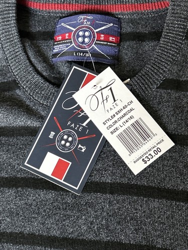 Faze 1 Boys Sweater Colo- CharcoalSXH-60-CH Size-L(14/16) - Picture 5 of 9