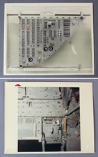 APOLLO SPACECRAFT control panels original photographs 1967-68 NASA and Rockwell