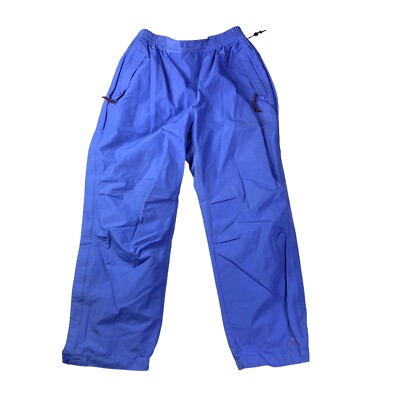 Vintage 90s Y2K EMS Eastern Mountain Blue Full Zipper Hiking Outdoor Pants Large