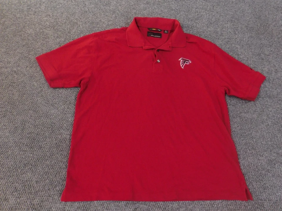 Camisa Atlanta Falcons XL Para Hombre Roja Greg Norman NFL Bordada Foto 2 de 4