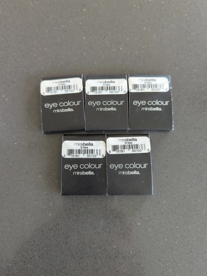 Mirabella Eye Shadow Singles 12 ECHO - Lote de 5 NOVO K13 - Imagem 2 de 3