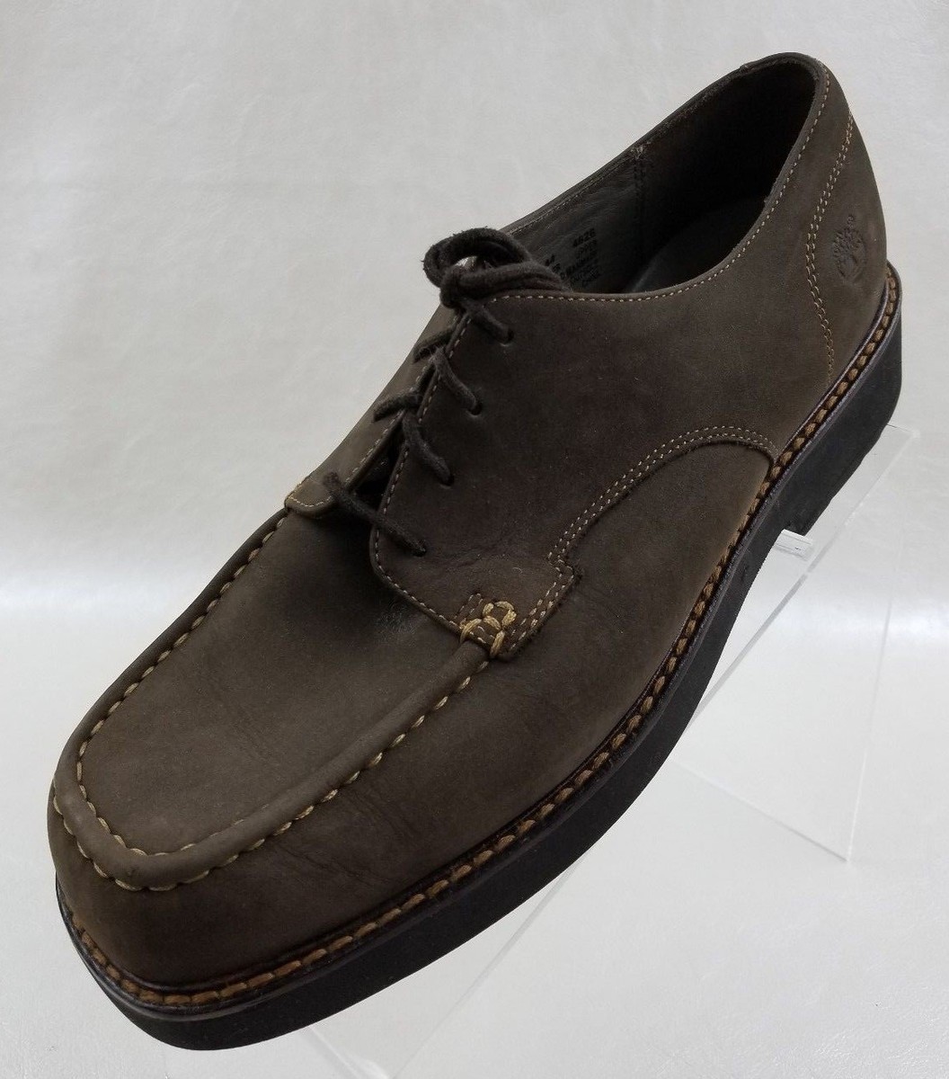 Timberland Oxford Brown Nubuck Square Toe Lace Up Waterproof  display picture 3