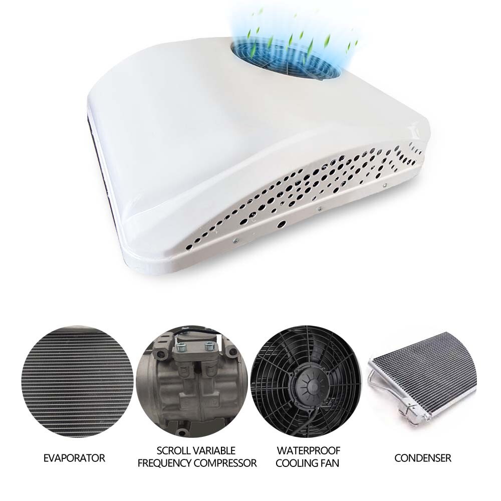 Universal 12V RV Rooftop Air Conditioner Cool&Heat AC Kit For Caravan ...