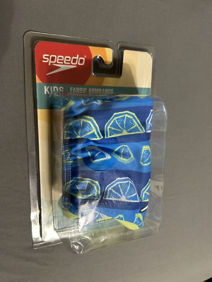 Speedo Kids Begin to Swim Fabric Arm Bands Ages 2-12 New Capri Blue