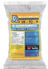 MASTERBLEND Kick Starter Formula 10-52-10 by PowerGrow Systems (1 Pound Bag)