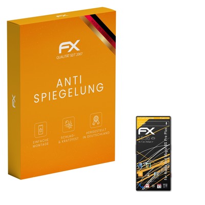 atFoliX 3x Panzerfolie für RedMagic 8S Pro Plus Schutzfolie matt&stoßfest Folie