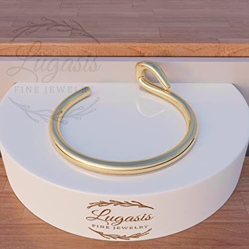 CLIP ON Fake Nose Ring - No piercing Needed - Gold Faux Fake Gold Nose Ring - Picture 7 of 8