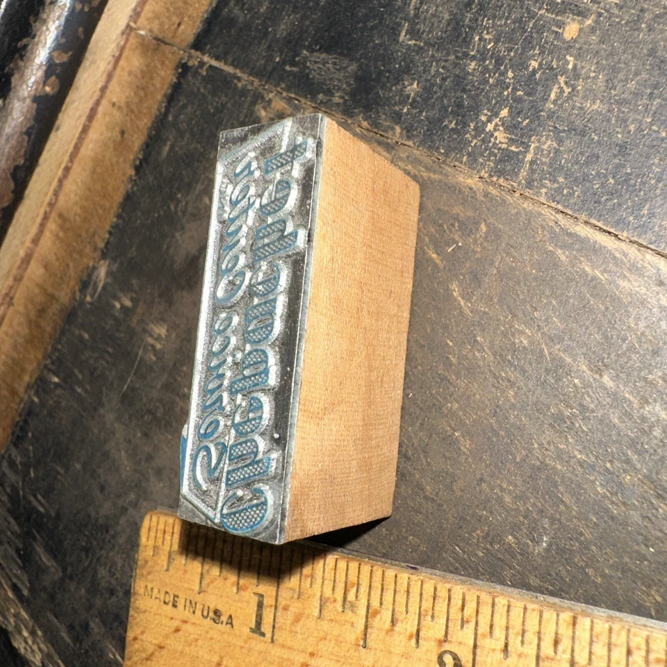 Printing Block “ Chepachet Service Center “ Rhode Island - Image 4 of 4