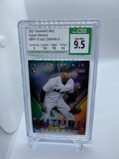 2021 Bowman's Best Future Vibrance Jazz Chisholm RC Rookie BFV10 CSG 9.5 Marlins