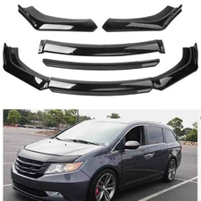 For Honda Odyssey Front Bumper Lip Chin Spoiler Splitter Body Kit Glossy Black