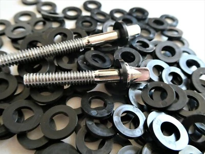 20 X Black Nylon Drum Tension Screw/Rod Washer for Kits and Snare Drums