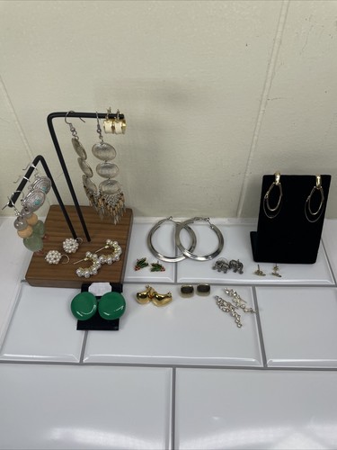 Lote Mixto de Pendientes Estilos Surtidos Tallas Colores Mujer Joyería 15 Pares