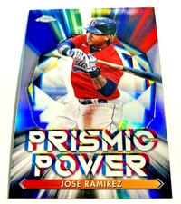 2021 Topps Chrome Baseball #PP-9 Jose Ramirez Prismic Power Insert